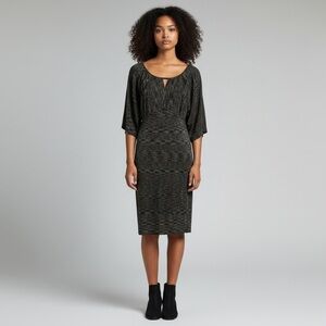 INC International Concepts Silk Blend Midi Dress Size M